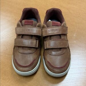 Geox Kids' Brown Sneakers with Velcro